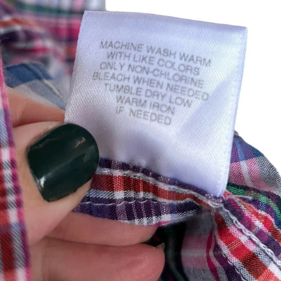 Cremieux Classics Men's Woven 100% Cotton Summer Plaid Button Down Size Medium - Picture 5 of 7